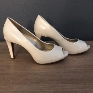 White Peep Toe Heels/Pumps